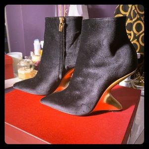 Salvatore Ferragamo Velvet Booties
